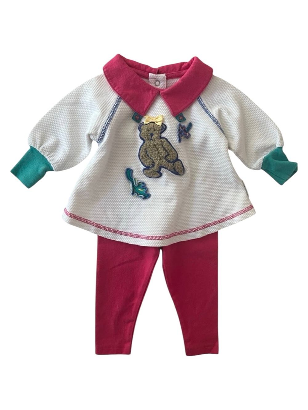 Vintage 90s Gymboree Teddy Bear Baby Outfit